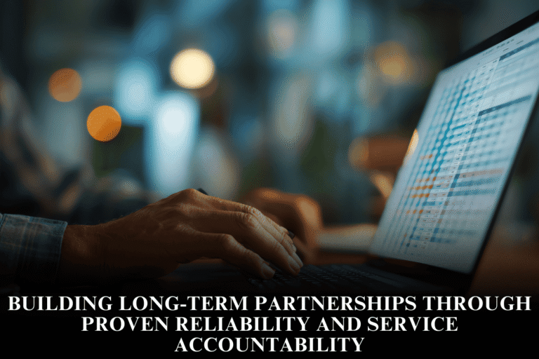 Building long-term partnerships through proven reliability and service accountability