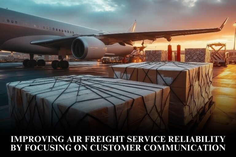 Improving Air Freight Service Reliability By Focusing On Customer Communication