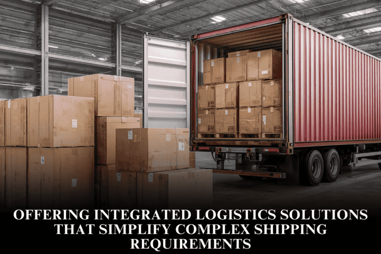 Offering integrated logistics solutions that simplify complex shipping requirements