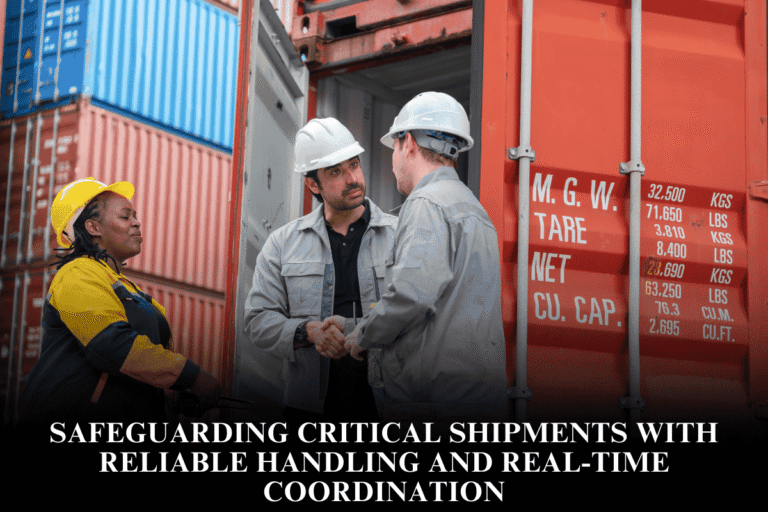 Safeguarding critical shipments with reliable handling and real-time coordination